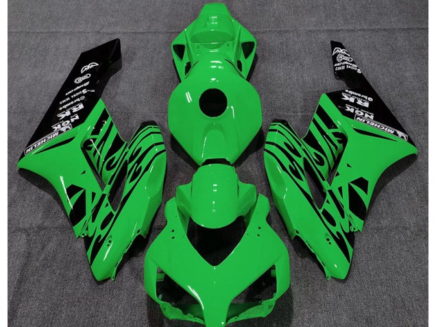 Gloss Green Flame 2004-2005 CBR1000RR Motorcycle Fairing Gloss Green Flame 2004-2005 CBR1000RR Motorcycle Fairing
