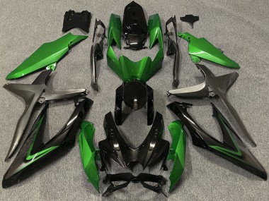 Gloss Green & Green R 2008-2010 GSXR 600-750 Motorcycle Fairing