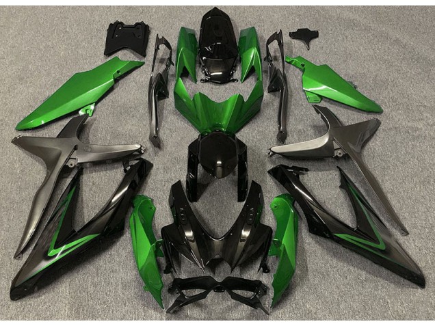 Gloss Green & Green R 2008-2010 GSXR 600-750 Motorcycle Fairing Gloss Green & Green R 2008-2010 GSXR 600-750 Motorcycle Fairing