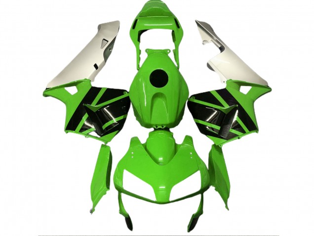 Gloss Green & Matte Silver 2003-2004 CBR600RR Motorcycle Fairing Gloss Green & Matte Silver 2003-2004 CBR600RR Motorcycle Fairing