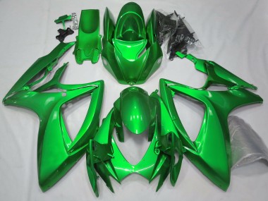 Gloss Green Plain 2006-2007 GSXR 600-750 Motorcycle Fairing