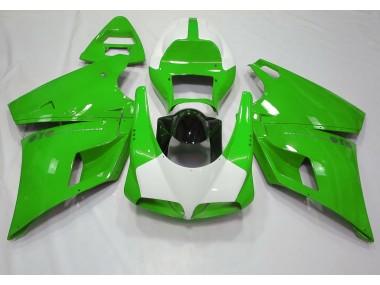 Gloss Green & White 1993-2005 Ducati 996 748 916 998 Motorcycle Fairing