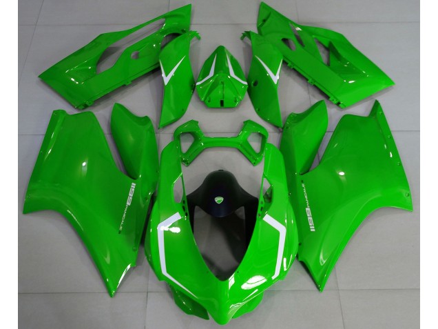 Gloss Green & White 2011-2014 Ducati 1199 Motorcycle Fairing