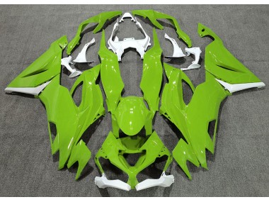 Gloss Green & White 2019-2023 ZX6R Motorcycle Fairing