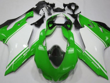 Gloss Green White and Black 2011-2014 Ducati 1199 Motorcycle Fairing