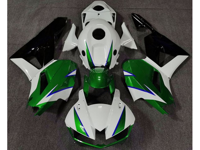 Gloss Green White and Blue 2013-2023 CBR600RR Motorcycle Fairing Gloss Green White and Blue 2013-2023 CBR600RR Motorcycle Fairing