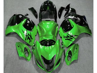 Gloss Green and Black 2008-2020 GSXR 1300 Hayabusa Motorcycle Fairing