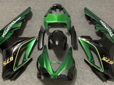 Gloss Green and Black 2009-2012 Daytona 675 Motorcycle Fairing