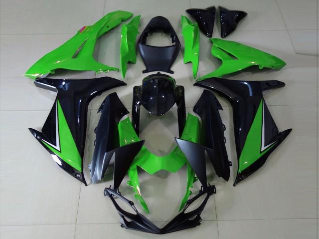 Gloss Green and Black 2011-2024 GSXR 600-750 Motorcycle Fairing Gloss Green and Black 2011-2024 GSXR 600-750 Motorcycle Fairing