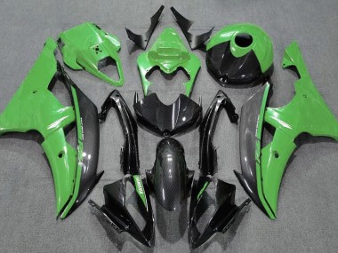 Gloss Green and Carbon 2008-2016 R6 Motorcycle Fairing