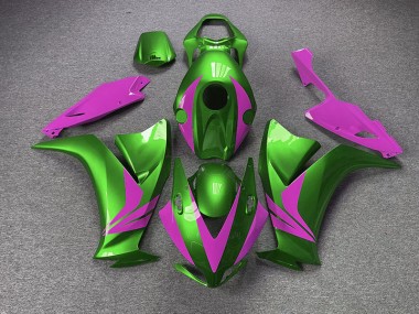 Gloss Green and Pink 2012-2016 CBR1000RR Motorcycle Fairing
