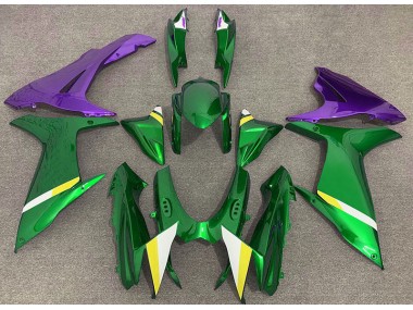 Gloss Green and Purple 2011-2024 GSXR 600-750 Motorcycle Fairing