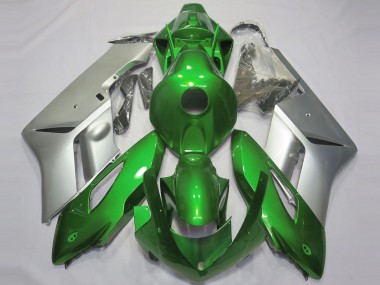 Gloss Green and Silver 2004-2005 CBR1000RR Motorcycle Fairing