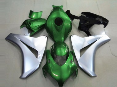 Gloss Green and Silver 2008-2011 CBR1000RR Motorcycle Fairing