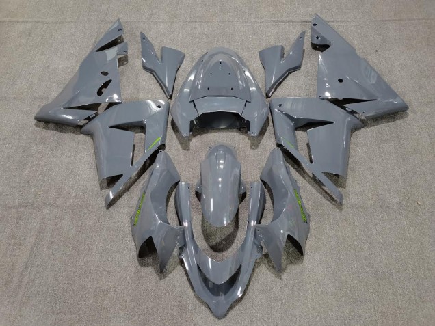 Gloss Grey & Green 2004-2005 ZX10R Motorcycle Fairing Gloss Grey & Green 2004-2005 ZX10R Motorcycle Fairing