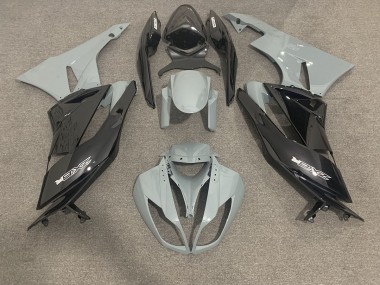 Gloss Grey and Black 2009-2012 ZX6R Motorcycle Fairing