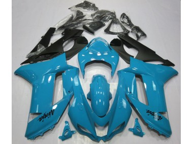 Gloss Light Blue 2007-2008 ZX6R Motorcycle Fairing