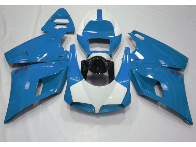 Gloss Light Blue & White 1993-2005 Ducati 996 748 916 998 Motorcycle Fairing Gloss Light Blue & White 1993-2005 Ducati 996 748 916 998 Motorcycle Fairing