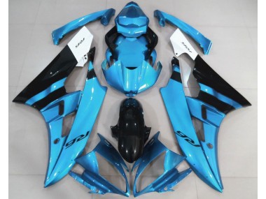 Gloss Light Blue and Black 2006-2007 R6 Motorcycle Fairing
