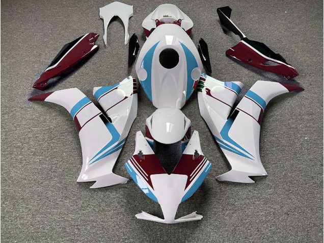 Gloss Light Blue and Maroon 2012-2016 CBR1000RR Motorcycle Fairing Gloss Light Blue and Maroon 2012-2016 CBR1000RR Motorcycle Fairing
