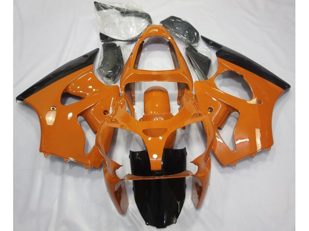 Gloss Orange & Black 2000-2002 ZX6R Motorcycle Fairing Gloss Orange & Black 2000-2002 ZX6R Motorcycle Fairing