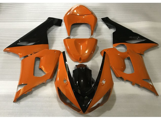 Gloss Orange & Black 2005-2006 ZX6R Motorcycle Fairing Gloss Orange & Black 2005-2006 ZX6R Motorcycle Fairing