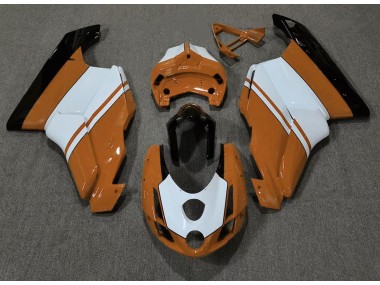 Gloss Orange & White 2003-2004 Ducati 749 999 Motorcycle Fairing