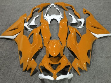 Gloss Orange & White 2019-2023 ZX6R Motorcycle Fairing