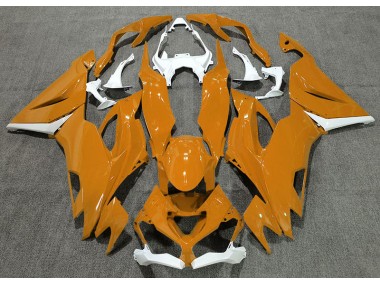 Gloss Orange & White 2019-2023 ZX6R Motorcycle Fairing