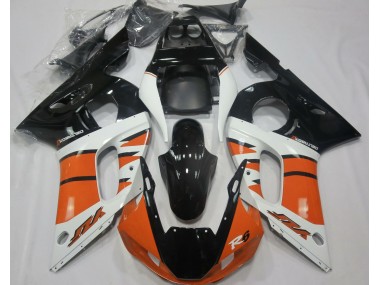 Gloss Orange and Black 1998-2002 R6 Motorcycle Fairing