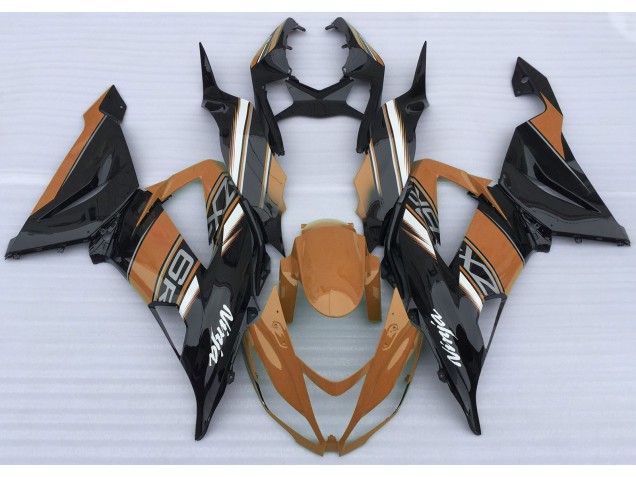 Gloss Orange and Black 2013-2018 ZX6R Motorcycle Fairing Gloss Orange and Black 2013-2018 ZX6R Motorcycle Fairing