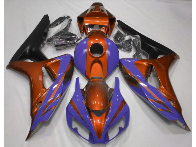 Gloss Orange and Dark Blue 2006-2007 CBR1000RR Motorcycle Fairing Gloss Orange and Dark Blue 2006-2007 CBR1000RR Motorcycle Fairing