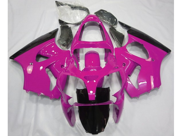 Gloss Pink & Black 2000-2002 ZX6R Motorcycle Fairing Gloss Pink & Black 2000-2002 ZX6R Motorcycle Fairing