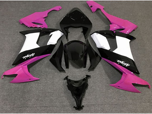 Gloss Pink Black and White 2008-2010 ZX10R Motorcycle Fairing Gloss Pink Black and White 2008-2010 ZX10R Motorcycle Fairing
