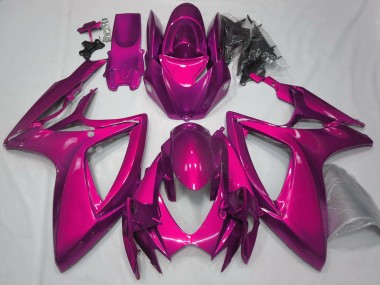 Gloss Pink Plain 2006-2007 GSXR 600-750 Motorcycle Fairing