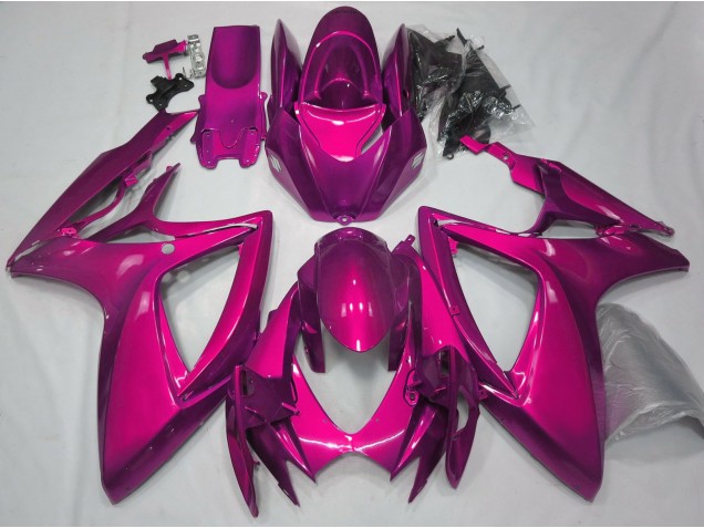 Gloss Pink Plain 2006-2007 GSXR 600-750 Motorcycle Fairing Gloss Pink Plain 2006-2007 GSXR 600-750 Motorcycle Fairing