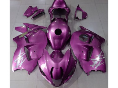 Gloss Pink & Silver Logo 1997-2007 GSXR 1300 Hayabusa Motorcycle Fairing