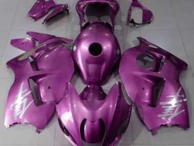 Gloss Pink & Silver Logo 1997-2007 GSXR 1300 Hayabusa Motorcycle Fairing