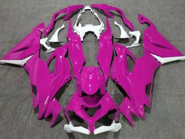 Gloss Pink & White 2019-2023 ZX6R Motorcycle Fairing