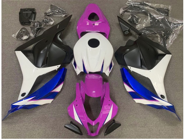 Gloss Pink White and Blue 2009-2012 CBR600RR Motorcycle Fairing Gloss Pink White and Blue 2009-2012 CBR600RR Motorcycle Fairing