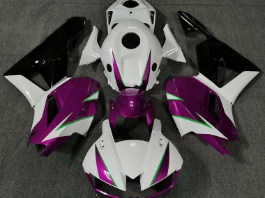 Gloss Pink White and Green 2013-2023 CBR600RR Motorcycle Fairing