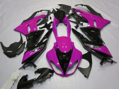 Gloss Pink and Black 2009-2012 ZX6R Motorcycle Fairing
