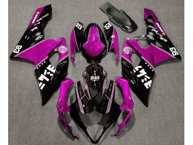 Gloss Pink and Black Custom 2005-2006 GSXR 1000 Motorcycle Fairing