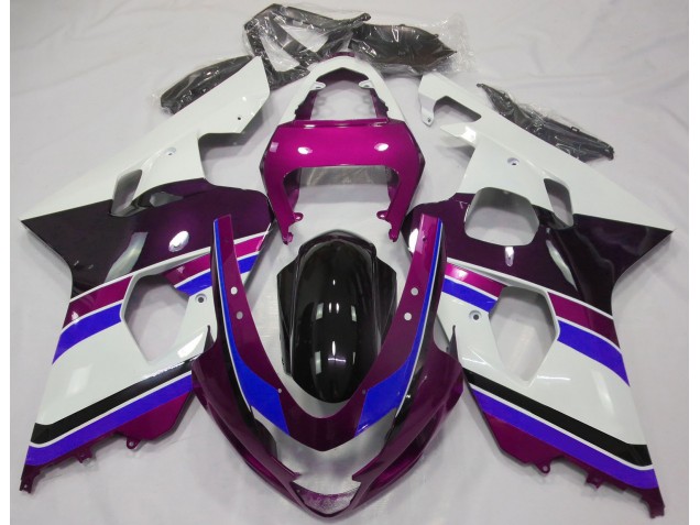 Gloss Pink and Blue 2004-2005 GSXR 600-750 Motorcycle Fairing Gloss Pink and Blue 2004-2005 GSXR 600-750 Motorcycle Fairing