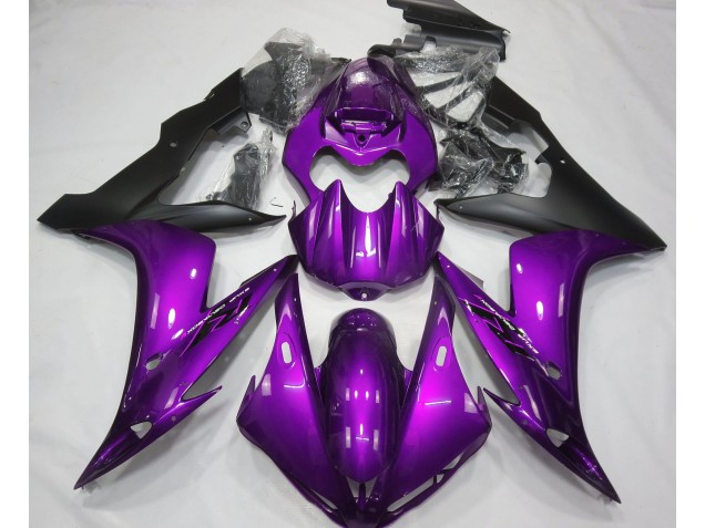 Gloss Purple & Black 2004-2006 R1 Motorcycle Fairing Gloss Purple & Black 2004-2006 R1 Motorcycle Fairing
