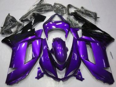 Gloss Purple & Black 2007-2008 ZX6R Motorcycle Fairing
