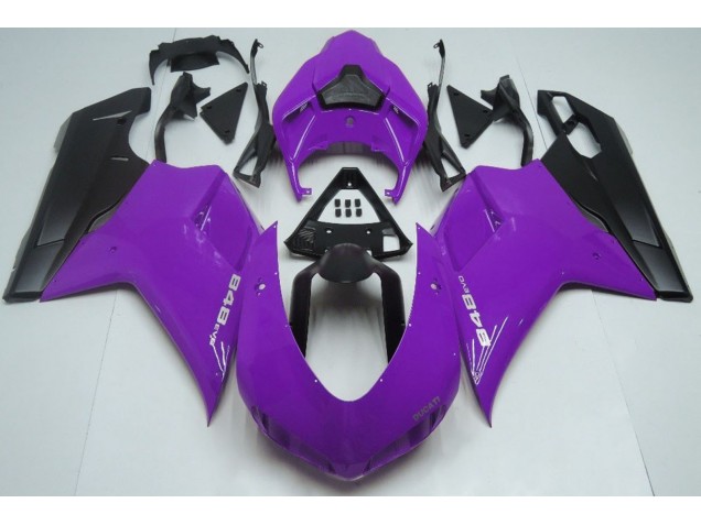 Gloss Purple & Black 2007-2014 Ducati 848 1098 1198 Motorcycle Fairing Gloss Purple & Black 2007-2014 Ducati 848 1098 1198 Motorcycle Fairing
