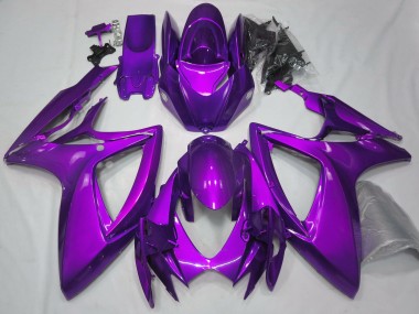 Gloss Purple Plain 2006-2007 GSXR 600-750 Motorcycle Fairing