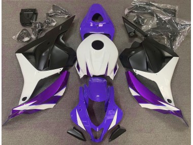 Gloss Purple White and Violet 2009-2012 CBR600RR Motorcycle Fairing