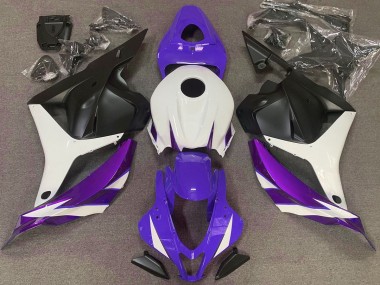 Gloss Purple White and Violet 2009-2012 CBR600RR Motorcycle Fairing